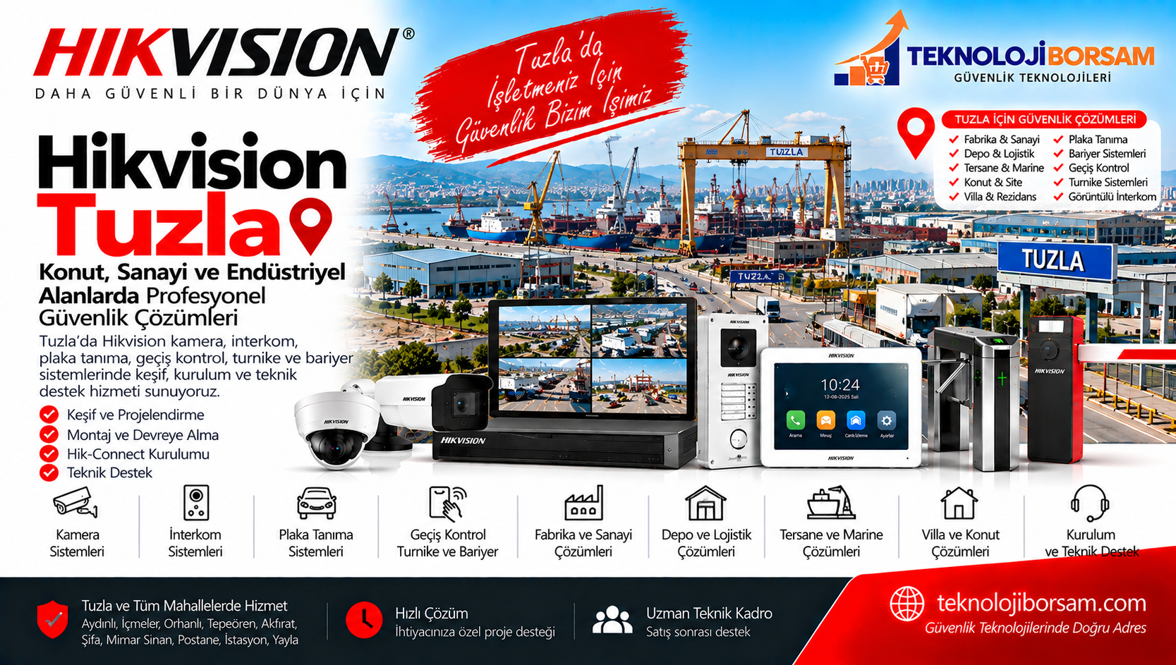 Hikvision Tuzla | Kamera ve Endüstriyel Güvenlik Sistemleri